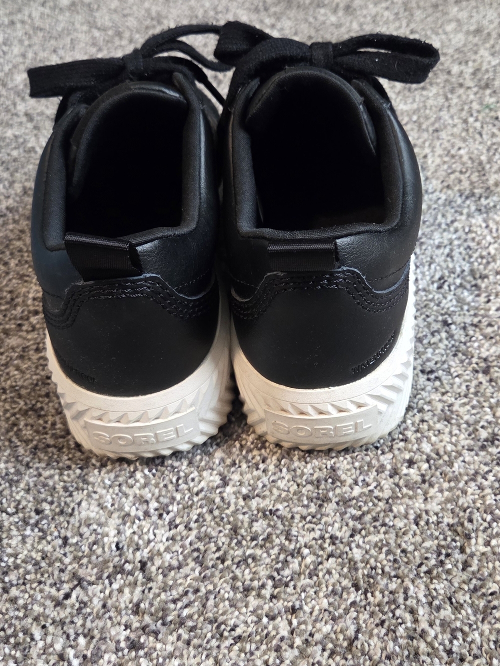 Sorel Ona Ave Black Waterproof Platform Sneakers Sz. 8.5 - Picture 4 of 5